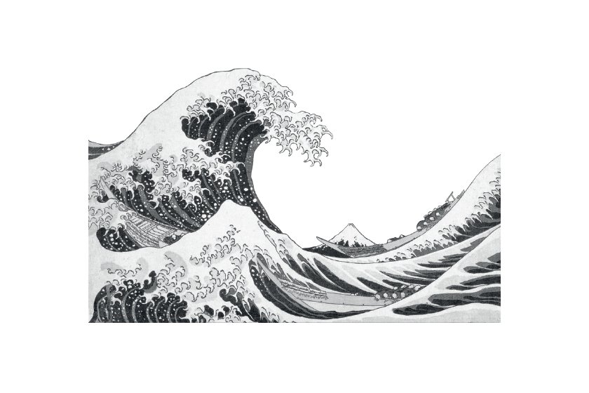 Tatouage éphémère culturel - Hokusai et le japonisme : la vague